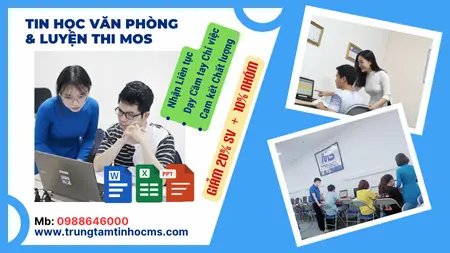 Trung Tâm Tin Học MS - Tuyển Sinh Tin học văn phòng